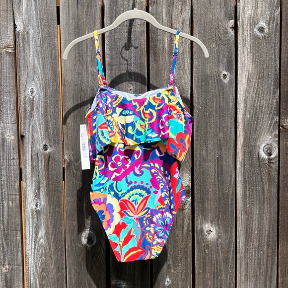 NWT Tahari floral one piece swimsuit size small - Picture 13 of 17